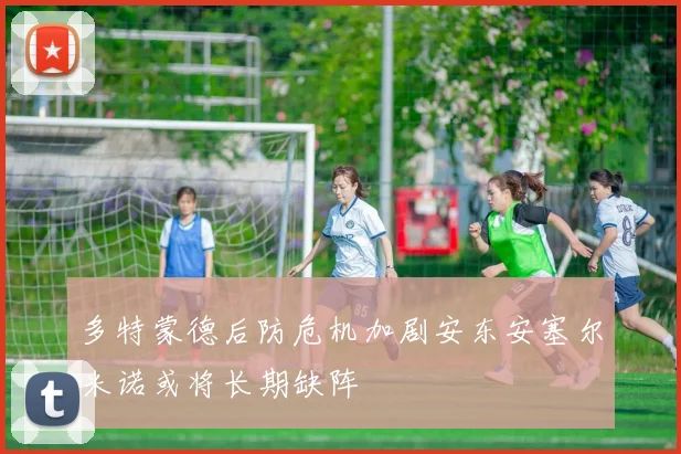 多特蒙德后防危机加剧安东安塞尔米诺或将长期缺阵