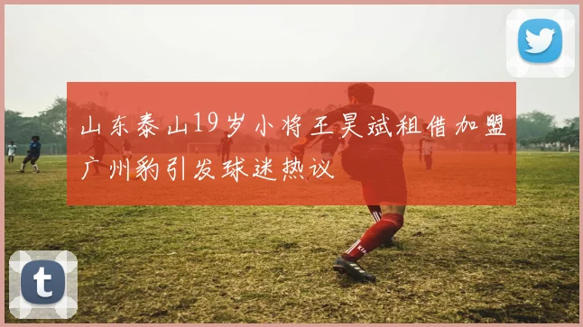 山东泰山19岁小将王昊斌租借加盟广州豹引发球迷热议