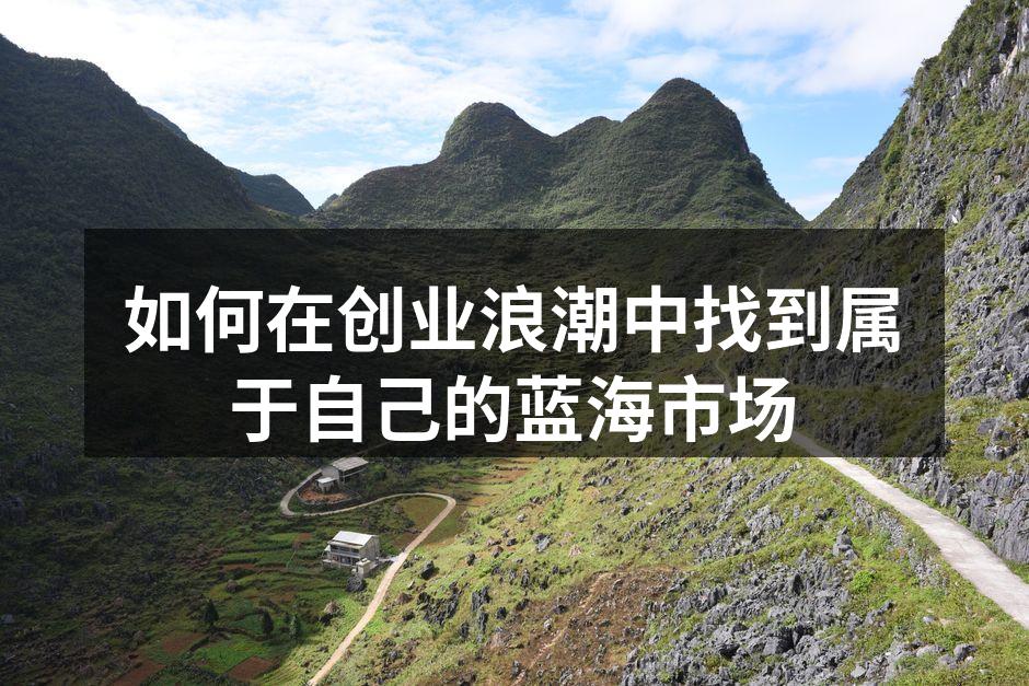 如何在创业浪潮中找到属于自己的蓝海市场